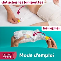 Pampers Couches - Swaddlers 360° - Taille 7, jusqu'à 100 % Anti-Fuites, Ajustement Confortable et Sec, Onglets EZ Off Conçus pour des Changements Faciles, Couche à Enfiler