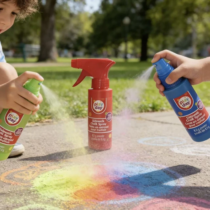Play Day 3ct Chalk Spray Asst Age 3+
