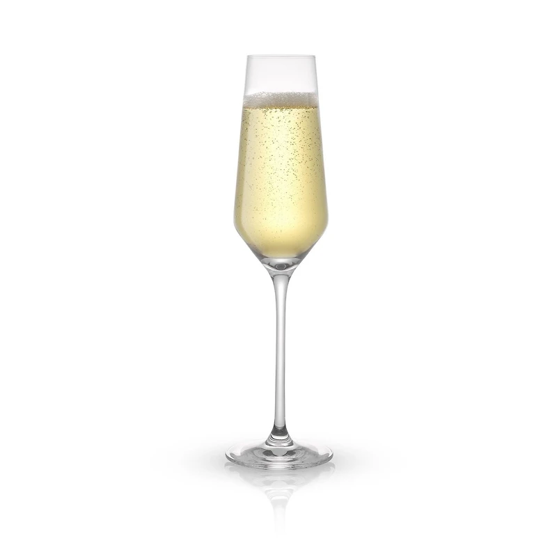Layla Crystal Champagne Glasses - 6.7 oz - Set of 4