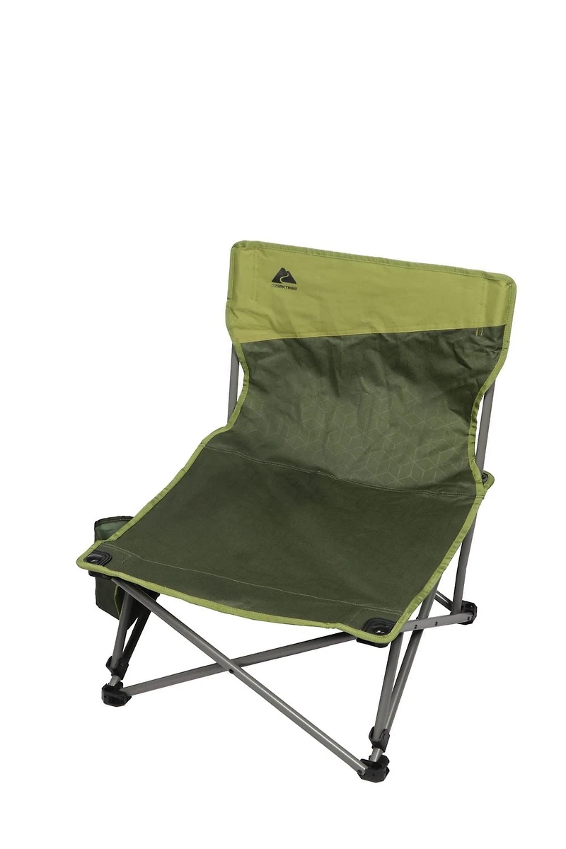 Ozark Trail Low Profile Event Chair, Adult, Green, Low Event Chair
