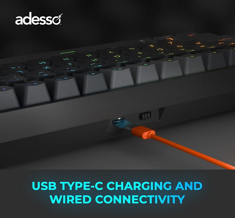 Clavier mécanique compact RGB Multi-OS Adesso EasyTouch 1200 avec CoPilot AI