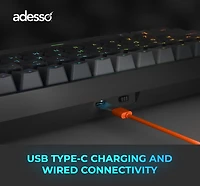 Clavier mécanique compact RGB Multi-OS Adesso EasyTouch 1200 avec CoPilot AI