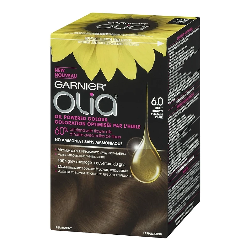 Garnier Olia Sans Ammoniaque Coloration Permanente pour Cheveux Optimisée par l'Huile
