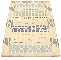 ECARPETGALLERY 5'2" x 7'10" Carved Cambridge Hand Made Area Rug for Living Room, Dining Room and Bedroom in Brown