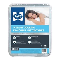 Sealy Instant Cooling Waterproof Soft Breathable Cotton Top Machine Washable Fitted Mattress Pad