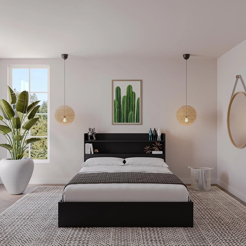 Nexera Hunter Platform Bed with Headboard