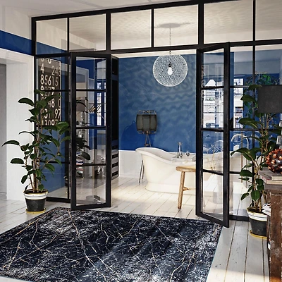 Tapis ECARPET Marble Collection Midnight
