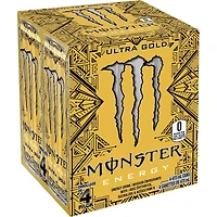 MONSTER ENERGY, Ultra Gold, canette de 473 mL, emballage de 4 cannettes canette de 473mL