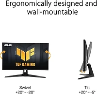 ASUS TUF VG27AQ3AZ – 27", QHD, 180Hz, IPS rapide, ELMB Sync, 1ms, FreeSync Premium, G-Sync