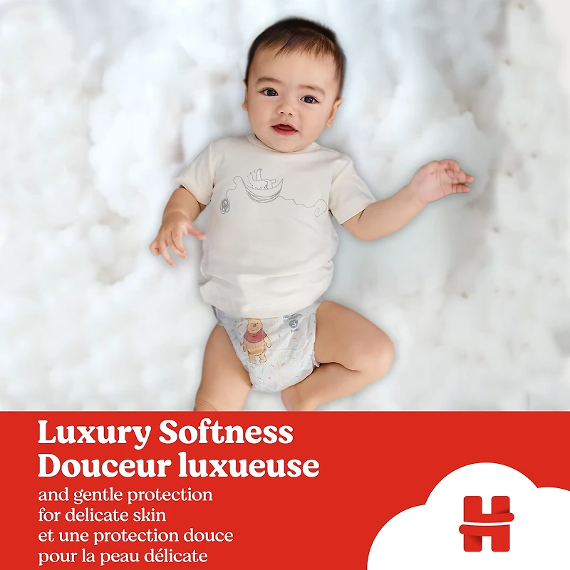 Couches pour bébés Huggies Little Snugglers,Nouveau-né (jusqu’à 4,5 kg [10 livres]), 144 couches