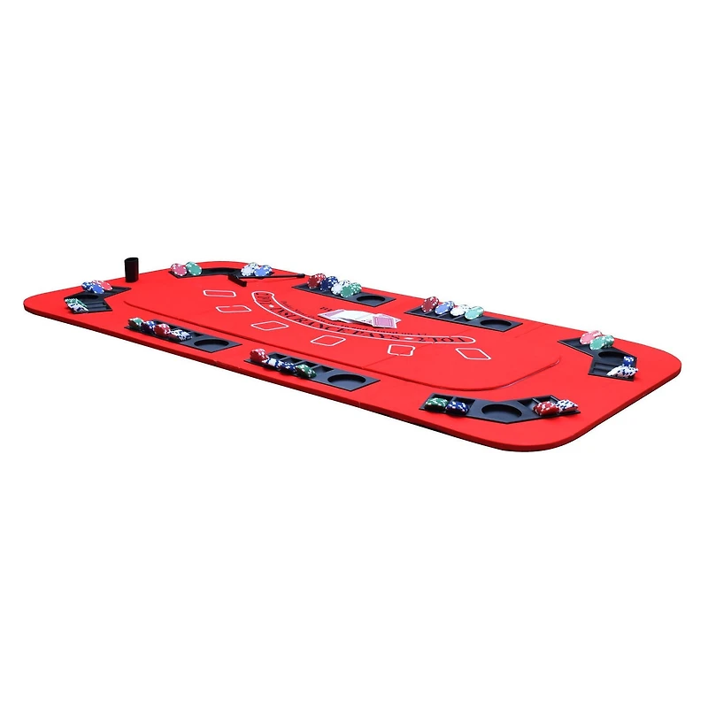 No Limit 3-in-1 Portable Casino Tabletop for Poker, Blackjack, and Craps