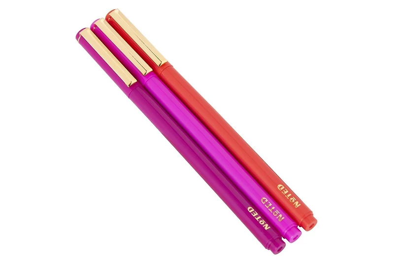 Noted by Post-it® Pens NTD-PEN3-PK-EF, Felt Tip, Pink, Post-it® Pens NTD-PEN3-PK-EF