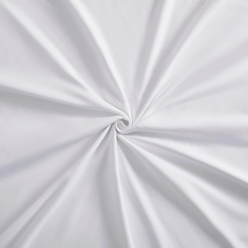 Jupe de lit Marina Décoration ultra douce et soyeuse, de qualité hôtelière, toutes saisons, avec poches profondes, 40 cm de hauteur, en rayonne de bambou massif, couleur blanche