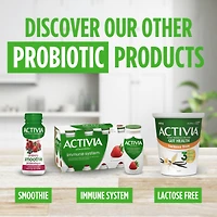 Activia Probiotic Yogurt, Strawberry/Blueberry/Raspberry/Peach, 12 x 100 g