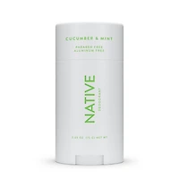 Native Natural Deodorant, Cucumber & Mint, Aluminum Free, 75 g
