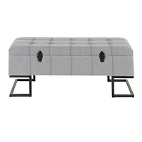 Midas Contemporary Storage Bench by LumiSource