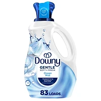 Downy Gentle Soft + Fresh Fabric Softener Liquid, Ocean Mist Scent, Liquid Fabric Softener Designed to be Gentle on Skin