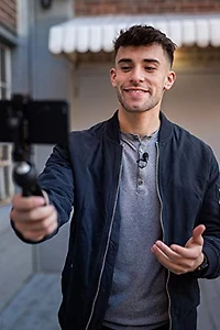 Sennheiser lav TP Kit Mobile USB-C avec Trépied Mini Manfrotto PIXI, Noir, 1