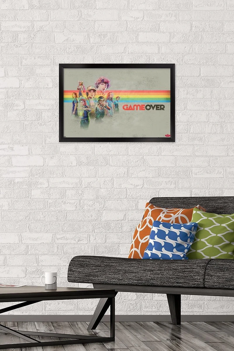 Netflix Stranger Things 3 - Game Over Wall Poster with Push Pins