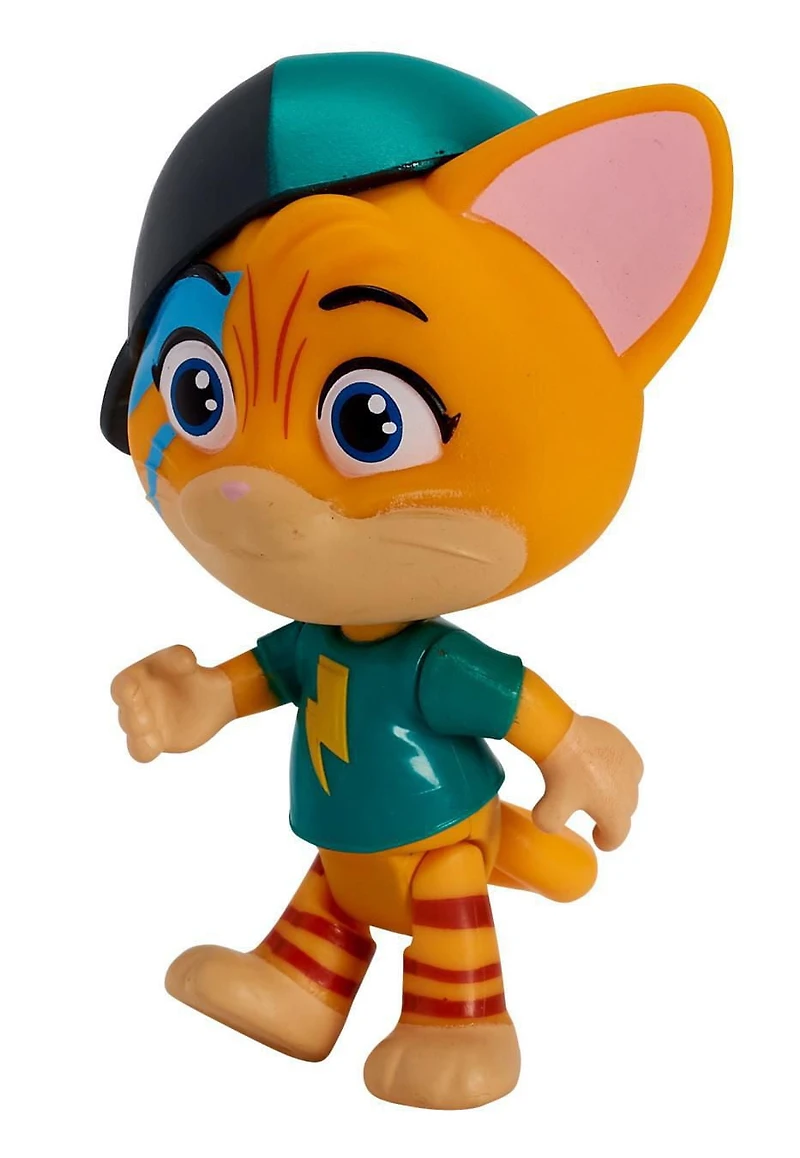 44 Chats - Les Mystichats - Figurine 3" Éclair  avec Guitare et Microphone