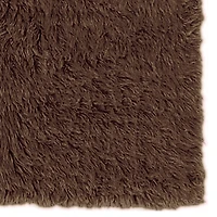 New Flokati 1400gr 3'6" x 5'6" Accent Rug, Cocoa
