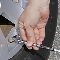 Slime Dual Head Pencil Tire Pressure Gauge with Valve Extenders, 10-120 PSI