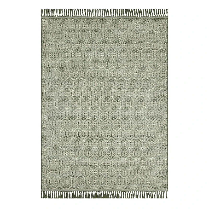 Tapis extérieur à glands verts 213 cm x 305 cm Better Homes & Gardens