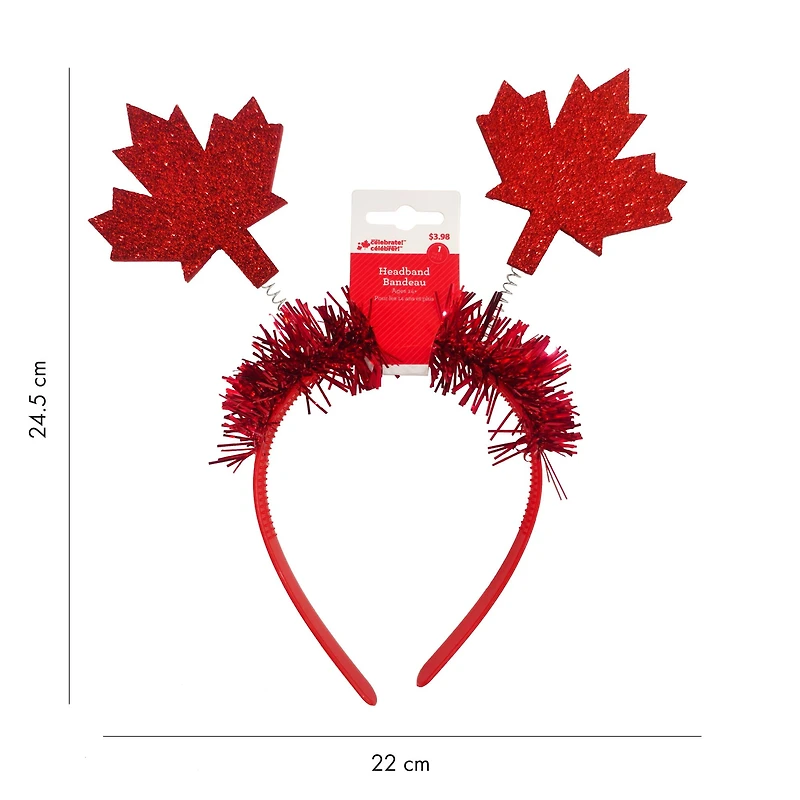 Way to Celebrate Headband with Maple Leaf