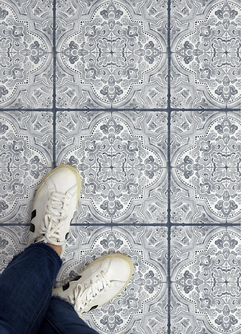 FloorPops Ensemble de 20 carreaux de sol Hastings Peel & Stick