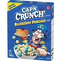 Capitaine Crounche céréales saveur Crêpe aux bleuets, 288 g.