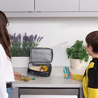 Jetstream Insulated Double Compartment Kids' Lunch Box, Insulated Lunch Bag for School