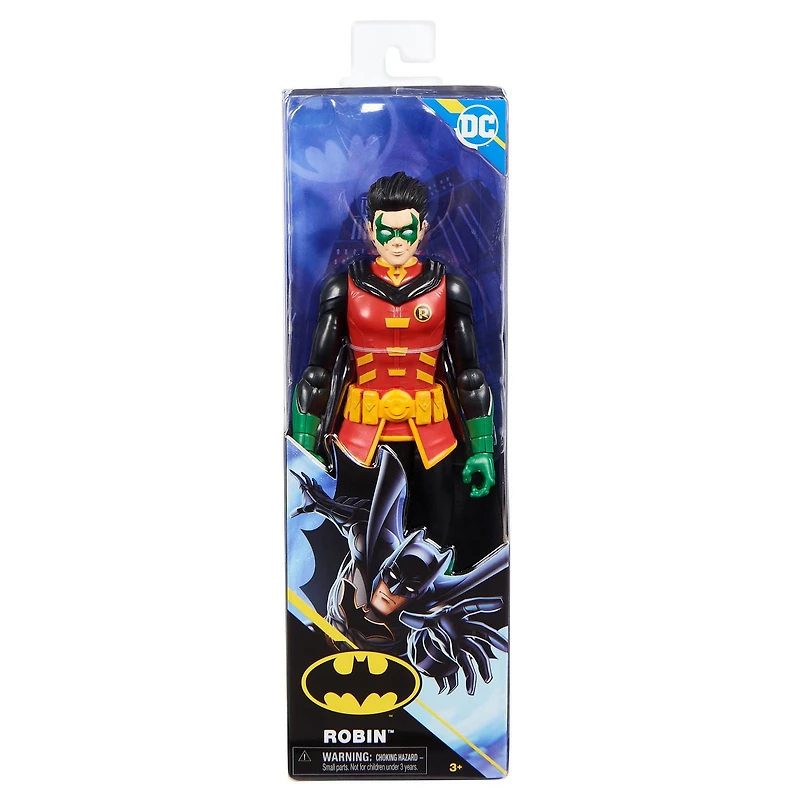 Batman, Figurine articulée Robin de 30 cm, Jouets pour les garçons à partir de 3 ans
