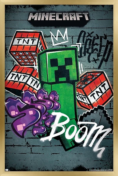 Minecraft - Creeper Do Not Enter Wall Poster, 22.375" x 34"