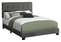 Monarch Specialties Bed, Full Size, Bedroom, Upholstered, Frame Only, Transitional