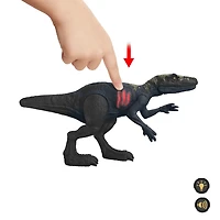 Jurassic World Epic Attack Herrerasaurus Dinosaur Toy Figure with Damage, Lights & Sounds, Ages 4+