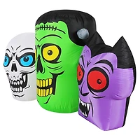 Trio de monstres gonflables de 1,8 m d’Occasions - Décoration d'extérieur pour Halloween