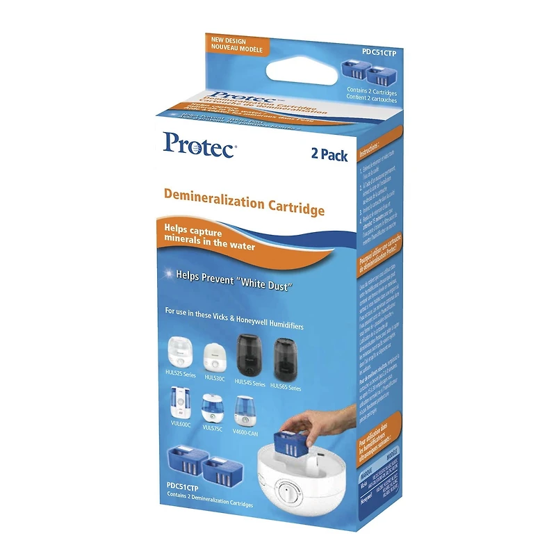 Cartouche de démineralisation Protec PDC51CTP, Paquet de 2