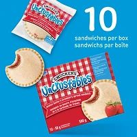 Smucker's Uncrustables Peanut Butter and Strawberry Spread Sandwich, Frozen, Pack of 10, 58g, SM 58G UNCR PB STW SW 10PK 6CT
