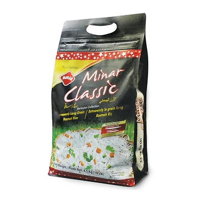 MINAR RIZ CLASIQUE BASMATI, 10Lb