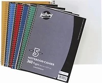Hilroy Coil Notebook with Margin, 5 Subject , 10-½ X 8, 360 Pages, Assorted Colours, 5 Subject Notebook