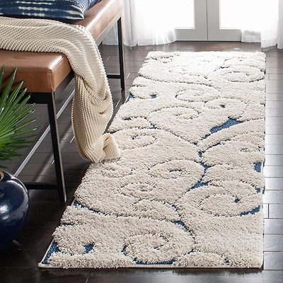 SAFAVIEH Florida Douglas Floral Vines Shag Area Rug