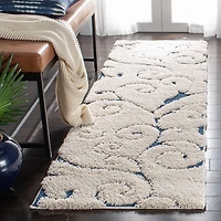 SAFAVIEH Florida Douglas Floral Vines Shag Area Rug