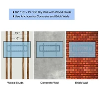 CJ Tech Tilting Low Profile TV Wall Mount Fits, 32"- 65"