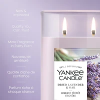 Yankee Candle Scented Candle, Dried Lavender & Oak, 20 oz Signature Large Tumbler, 2 Wicks