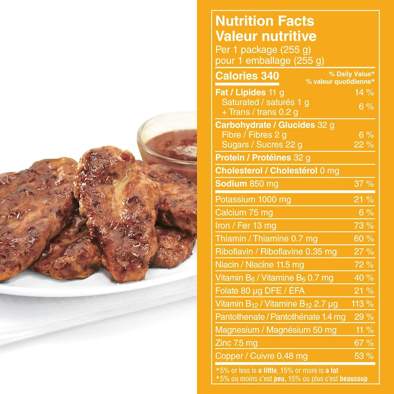 Ailes végé sucrés et piquantes sans viande de Gardein™