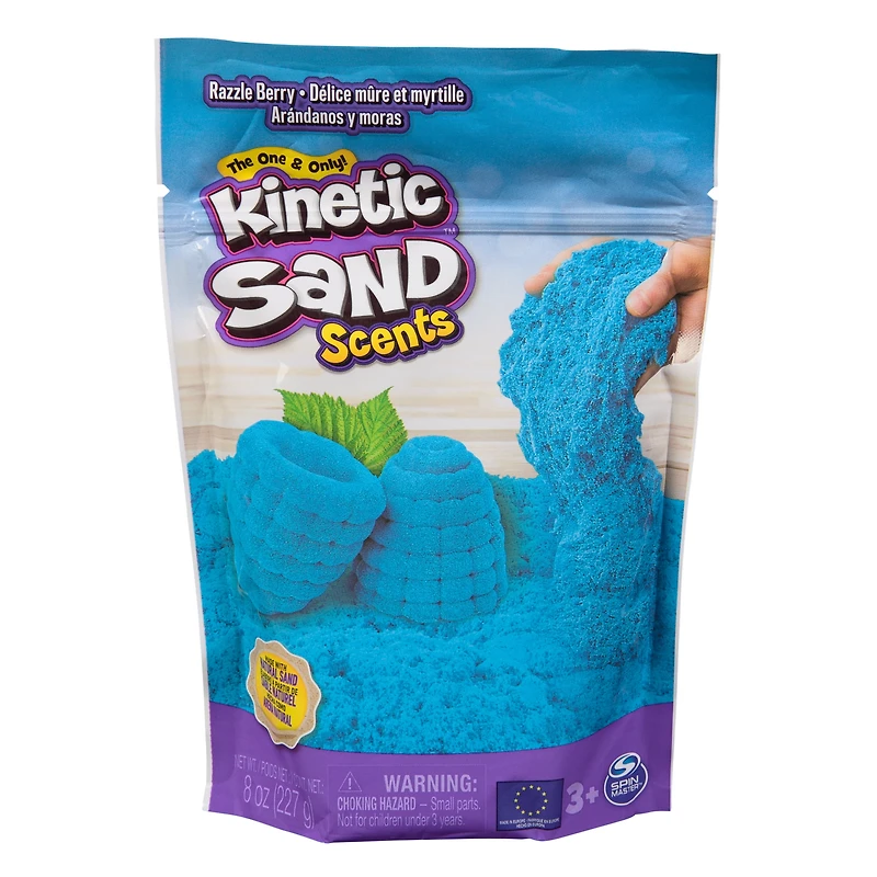 Kinetic Sand, Sable de jeu Parfumé, 227 g (les styles peuvent varier), jouets sensoriels pour les enfants à partir de 3 ans