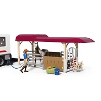 Schleich Lakeside Truck and Trailer Car Playset, 119 Count