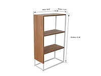 Bibliothèque à 3 tablettes de la collection Milo