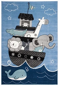 Safavieh Carousel Kids Patton Animals on Board Area Rug