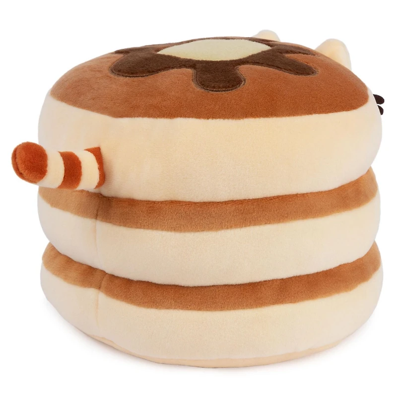 GUND, Pusheen the Cat , Peluche pile de pancakes Squisheen, Jouet en peluche pour les enfants à partir de 8 ans, marron, 15,2 cm